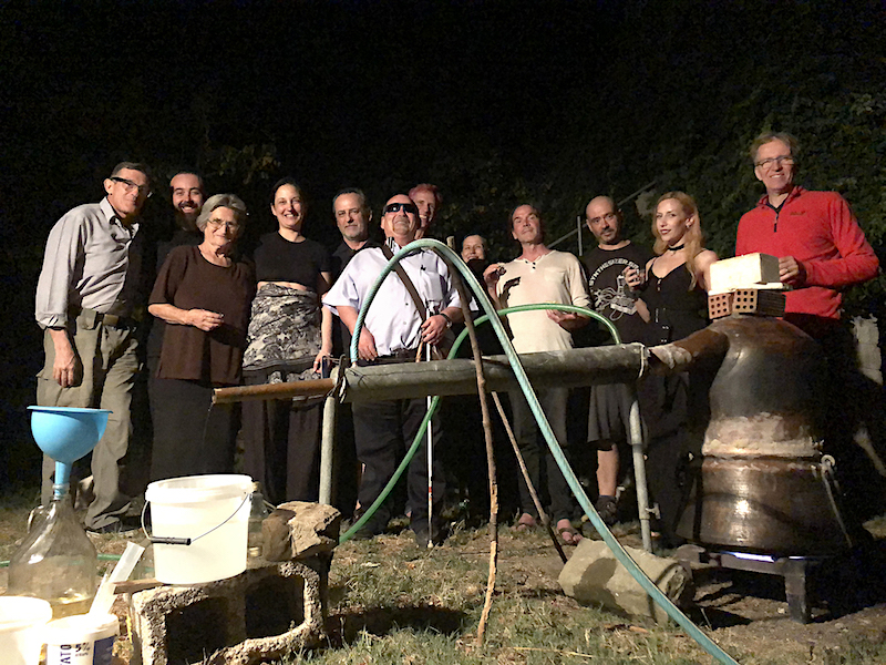 Ritual of Tsipouro distillation