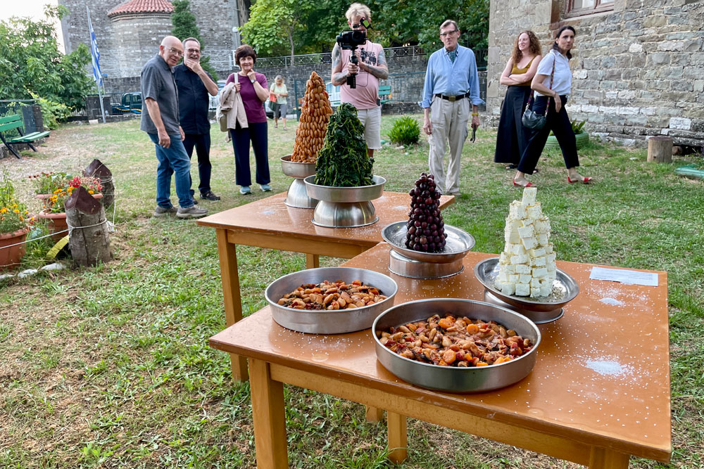 Opening with gastronomic installation, Anna Alexia Papadopoulou